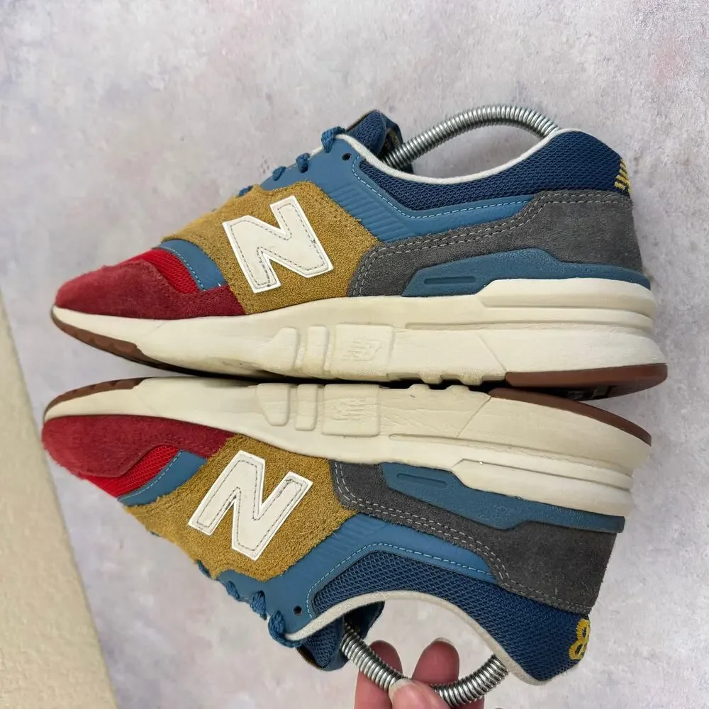 New Balance 997H CM997HVT Men's Size 9 Workwear Blue Tan Red Athletic Shoes